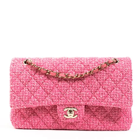 tweed chanel bag pink|chanel pink tweed handbag.